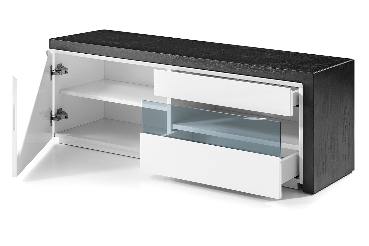 Bellini - Phantom TV Stand in White/Black