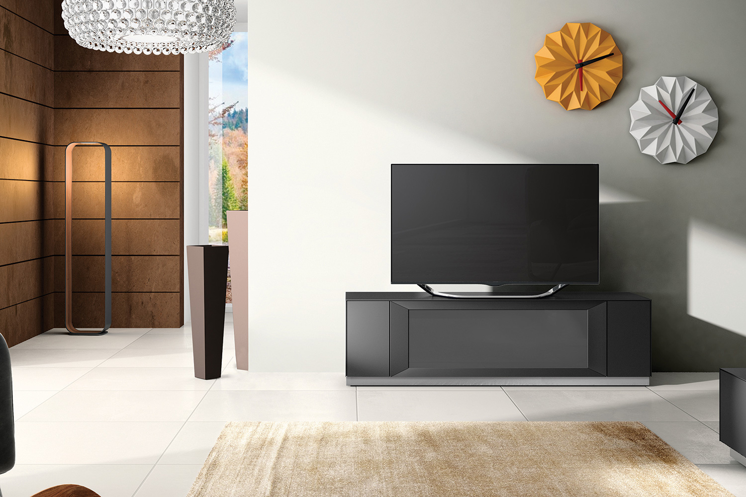 Bellini Quarz TV Stand - Black