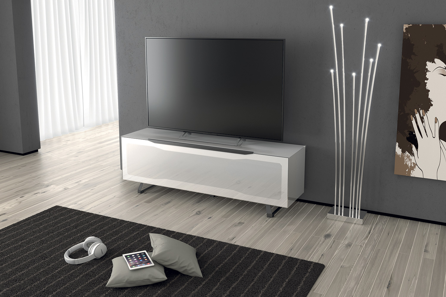 Bellini Ravenna TV Stand - White