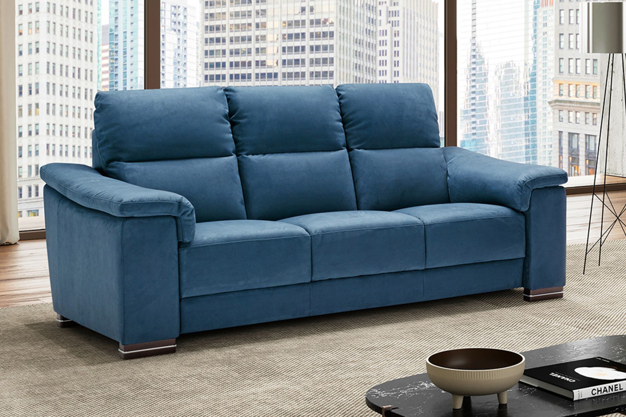 Bellini - Sicilia Sofa in Dark Blue