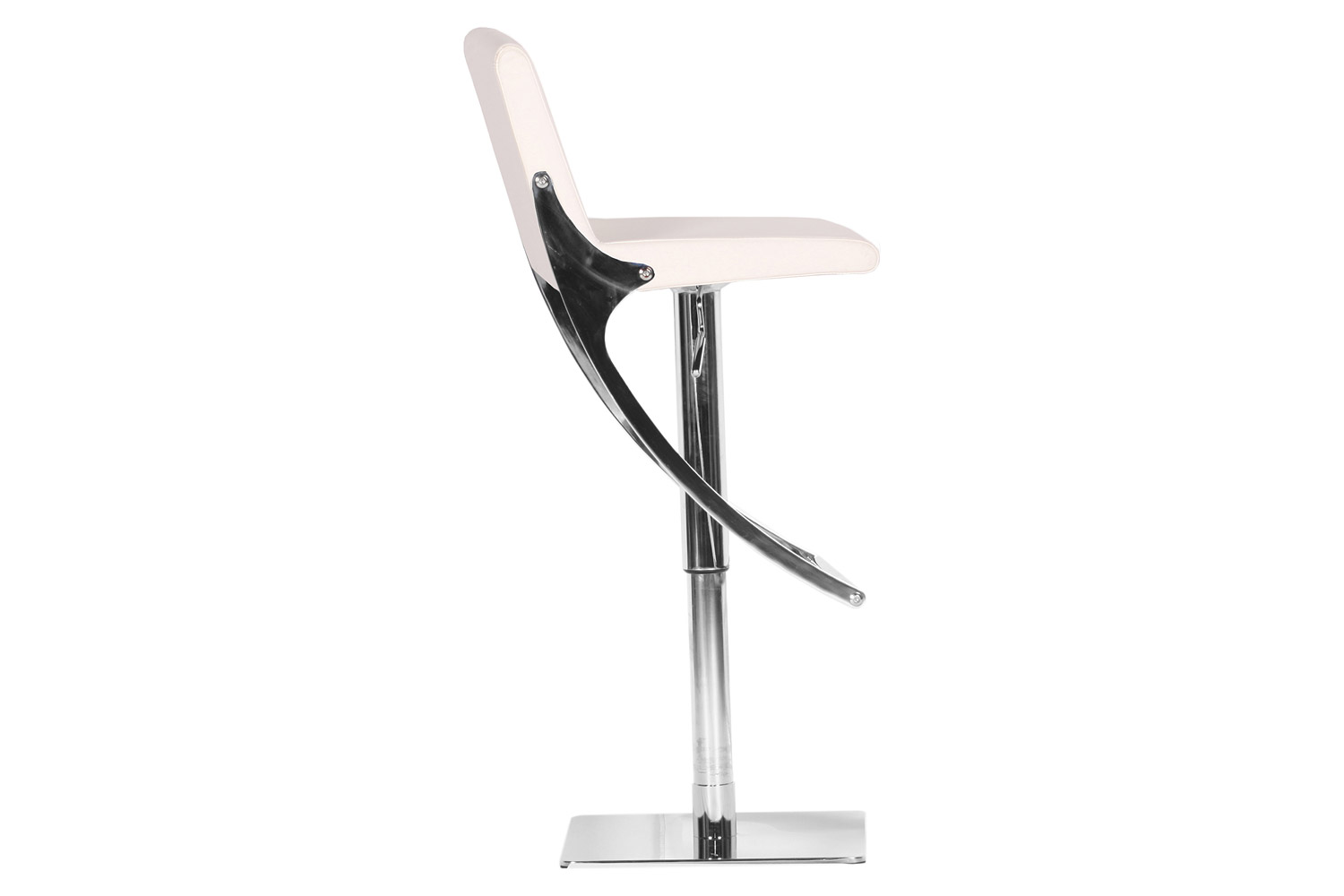 Bellini Sonic Swivel Hydraulic Barstool - White