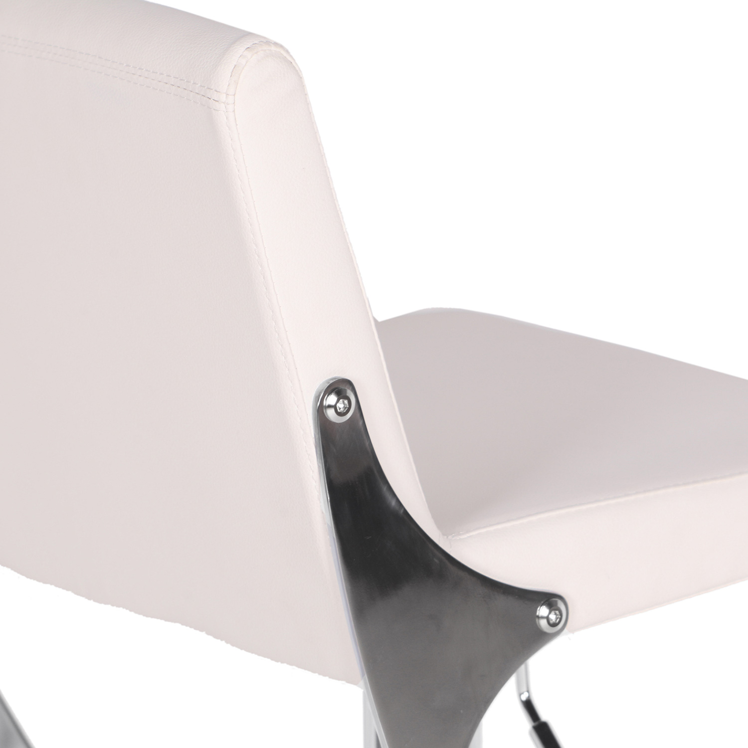 Bellini Sonic Swivel Hydraulic Barstool - White