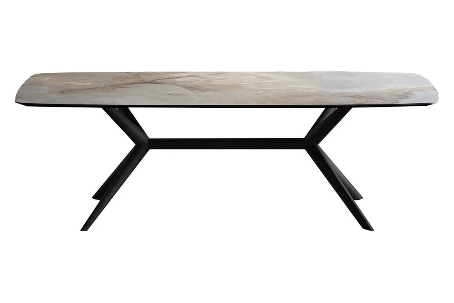 Bellini Tronco Dining Table - Gray/Black, 87"