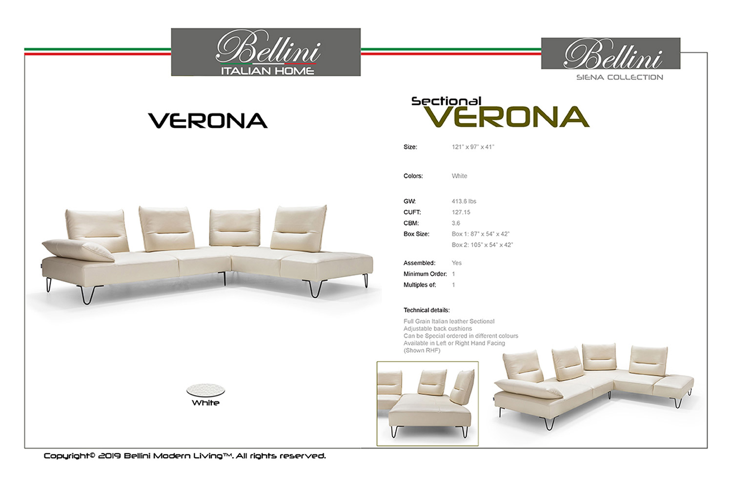 Bellini - Verona Sectional