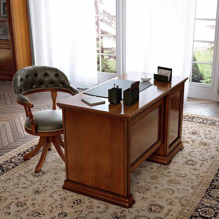 Camelgroup Torriani Mini Writing Desk with Door - Walnut