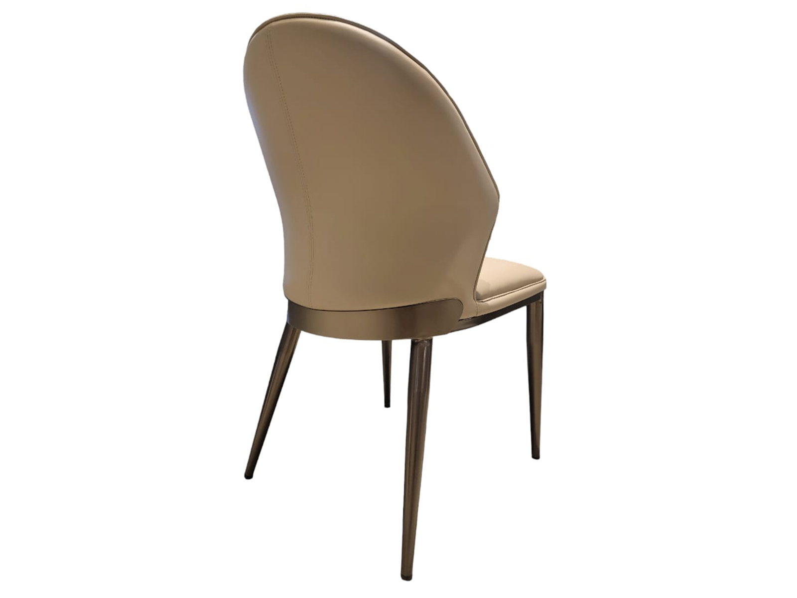 Casabianca - Totem Dining Chair in Taupe, PU-Leather