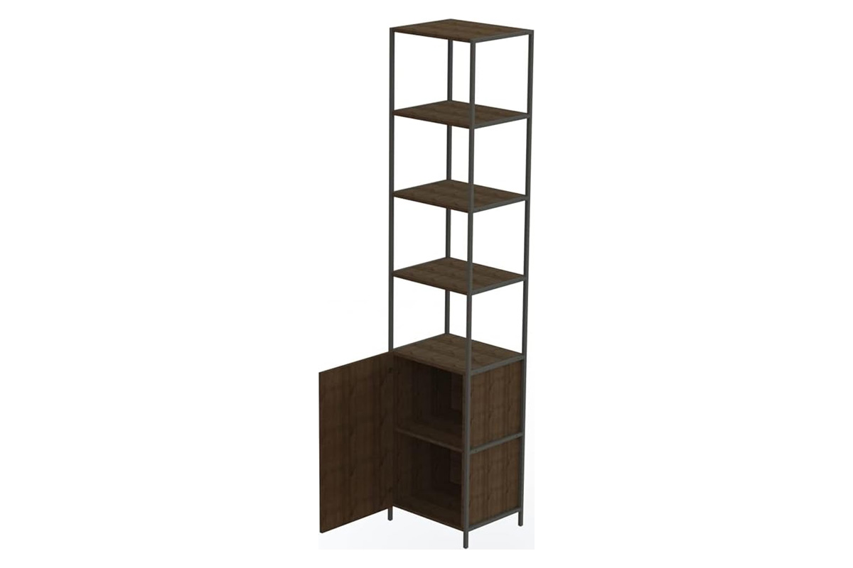 Casabianca - Clark Bookcase in Walnut, MDF