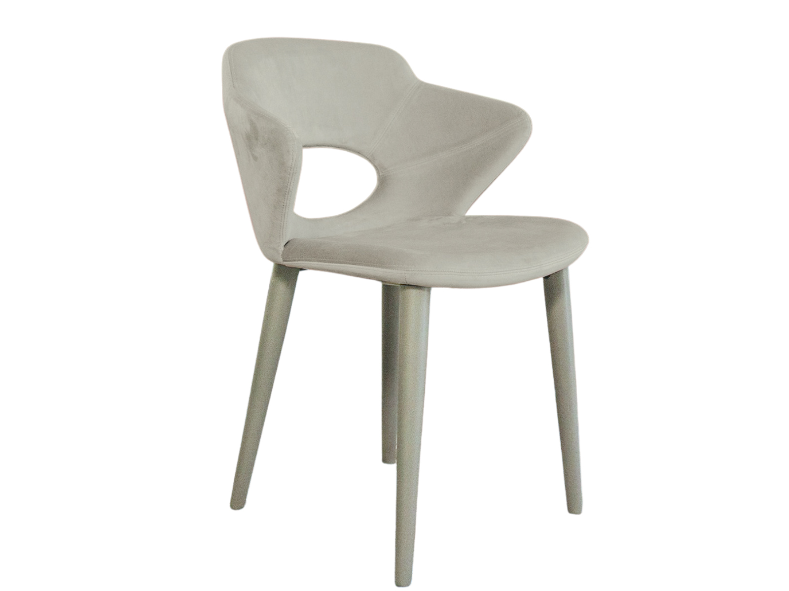 Casabianca - Marilyn Set of 2 Dining Chair In Gray Velvet Fabric