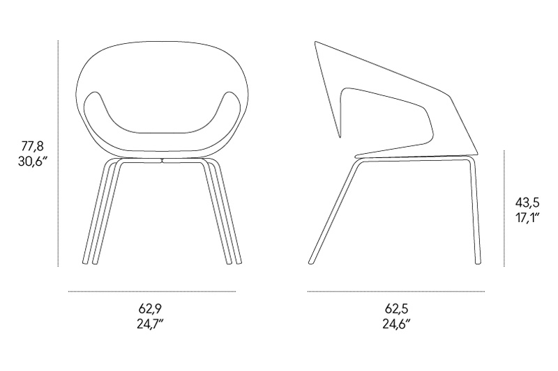 Casamania™ Vad Stackable Polypropylene Chair - Beige