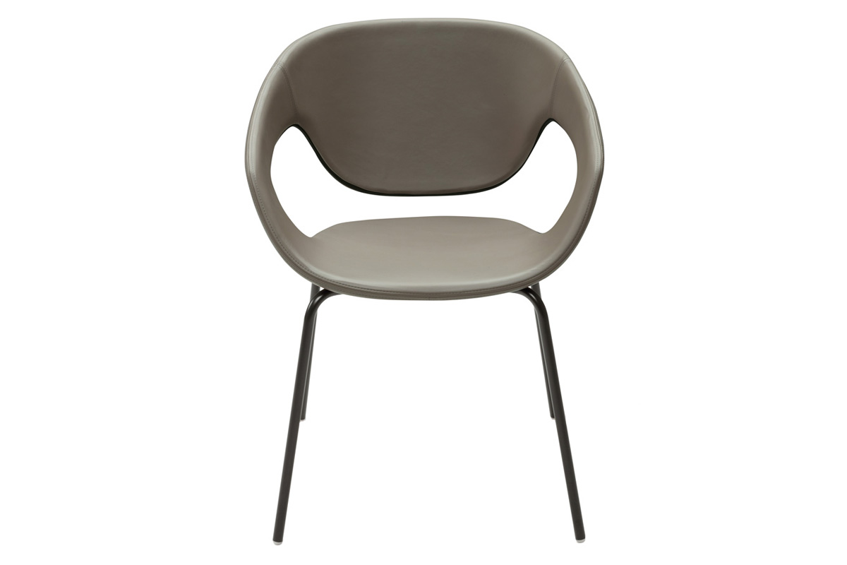 Casamania™ Vad Stackable Upholstered Chair - Leather Major