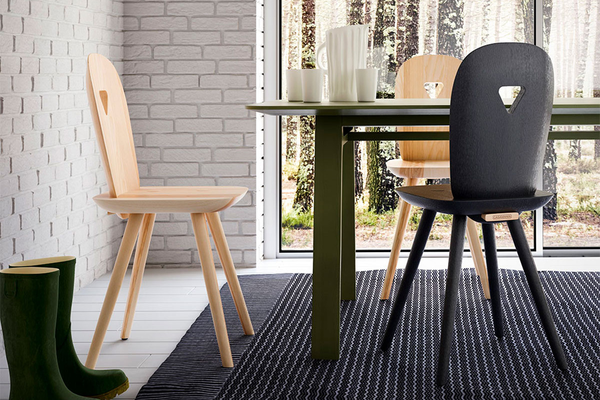 Casamania™ Wooden Dining Chair - Black