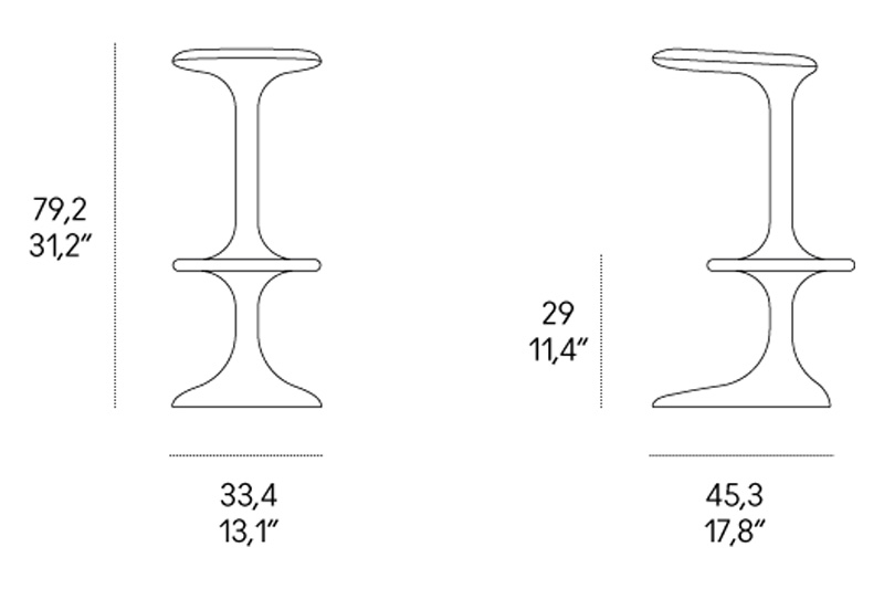 Casamania™ Kant Bar Stool - Black