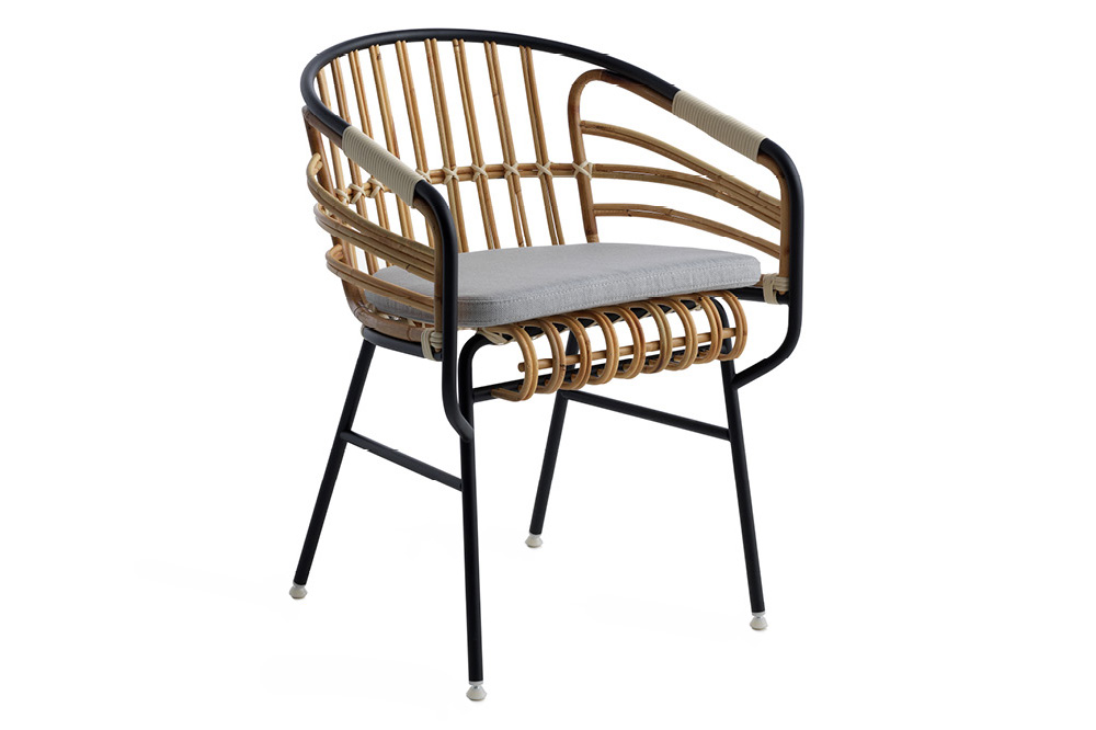 Casamania™ Raphia Rattan Chair - White