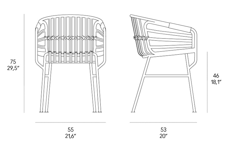 Casamania™ Raphia Rattan Chair - White