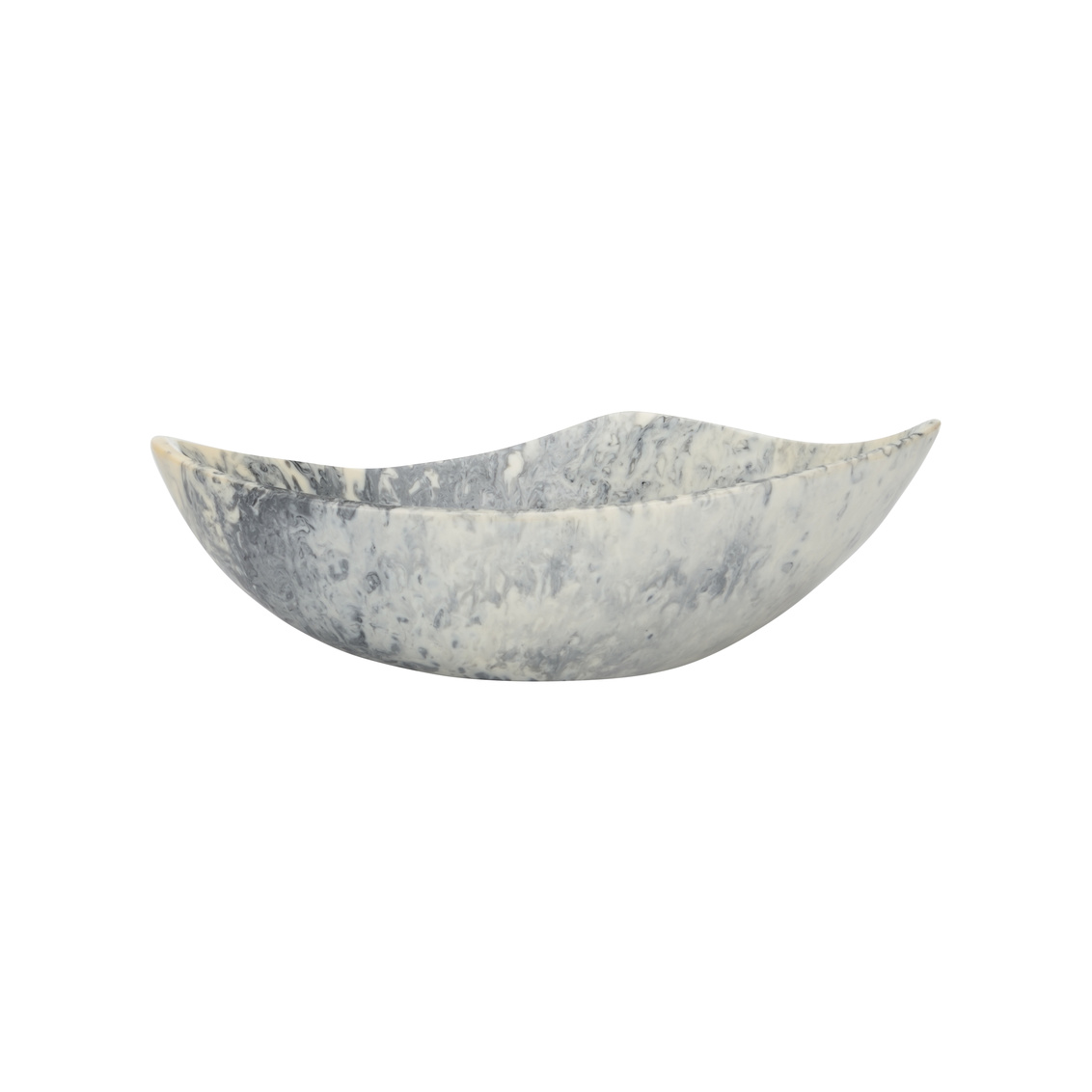 Chelsea House Bucolic Oval Bowl - Gray/Cream, Small