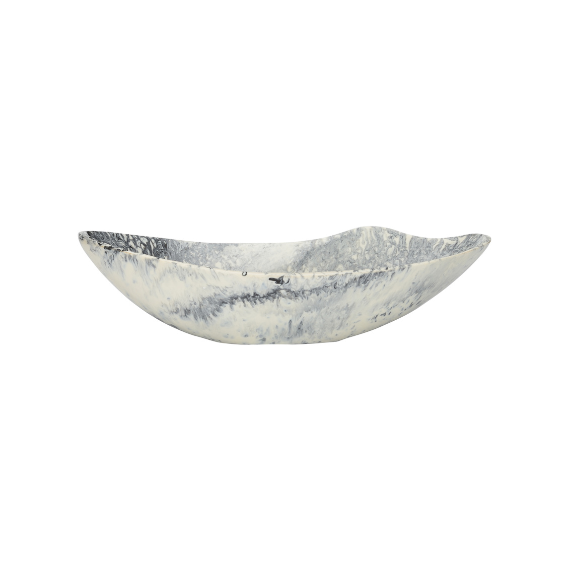 Chelsea House Bucolic Oval Bowl - Gray/Cream, Medium