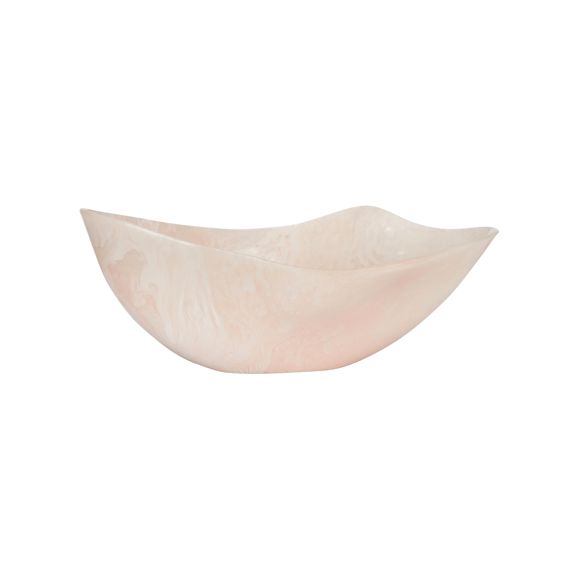 Chelsea House Bucolic Oval Bowl - Pink/Cream, Large