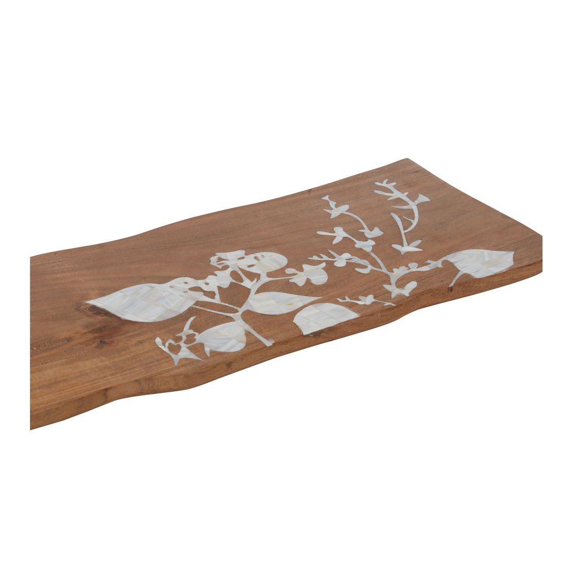 Chelsea House - Mother of Pearl Eucalyptus Bath Board in Brown/Natural White