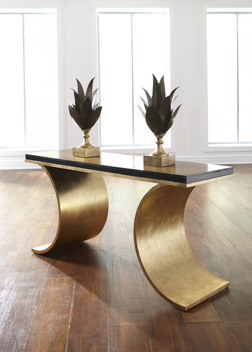 Chelsea House - Thames Console in Antique Gold Leaf