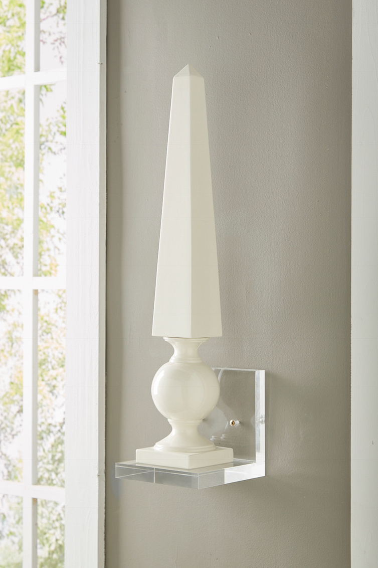 Chelsea House - Ceramic Obelisk in White