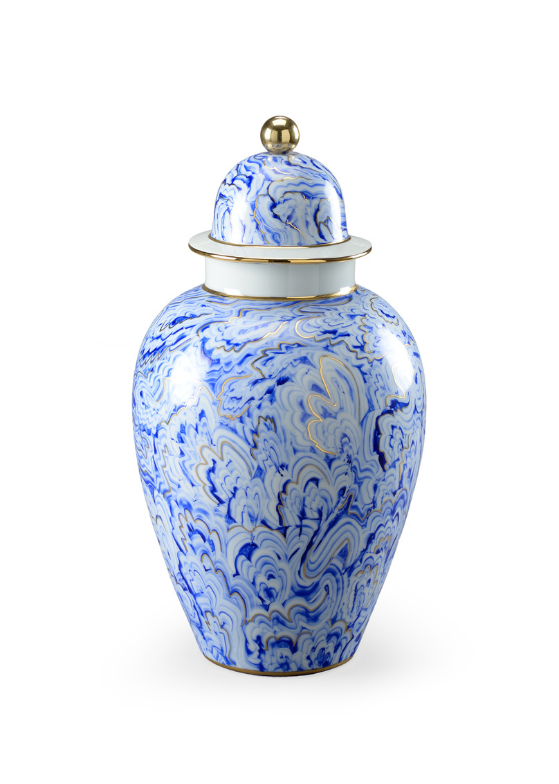 Chelsea House - Marbleized Covered Urn