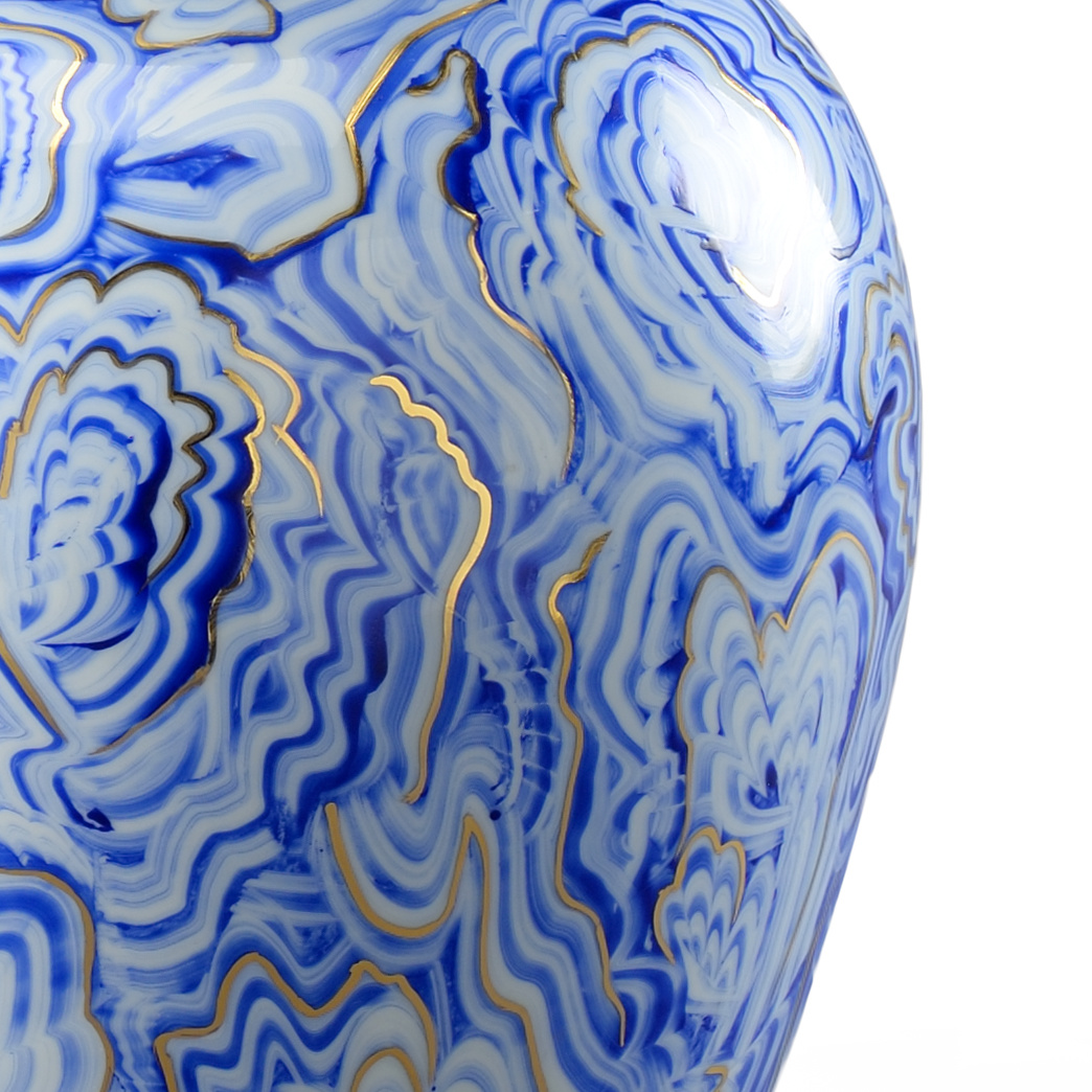 Chelsea House - Marbleized Covered Urn