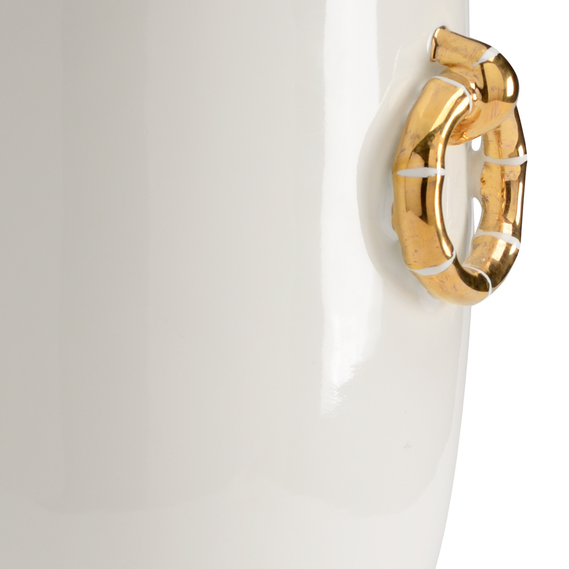 Chelsea House Ring Vase - White/Gold