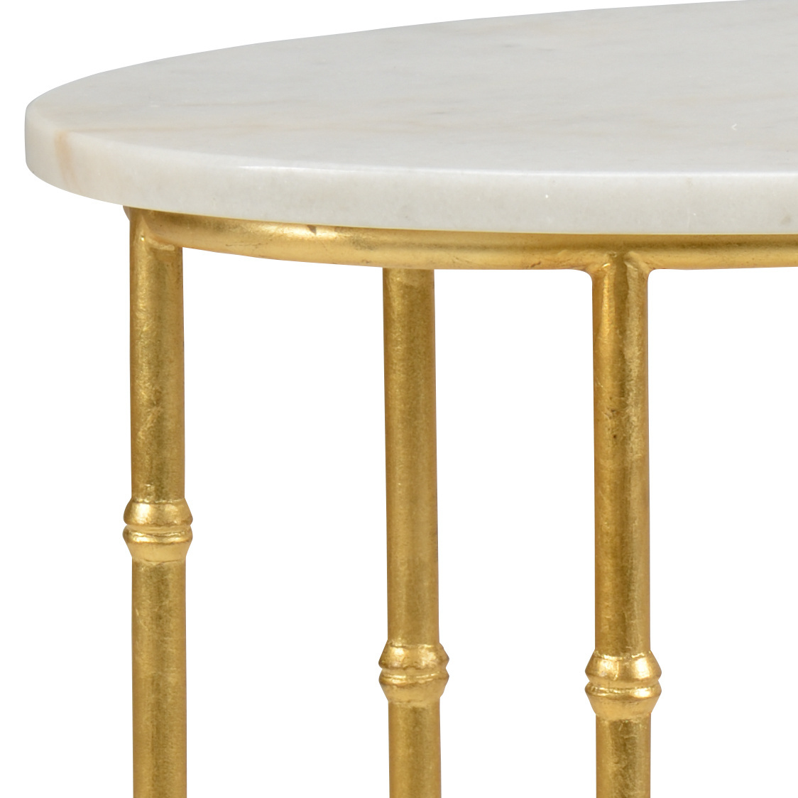 Chelsea House - Mallow Bamboo Table in Gold Leaf