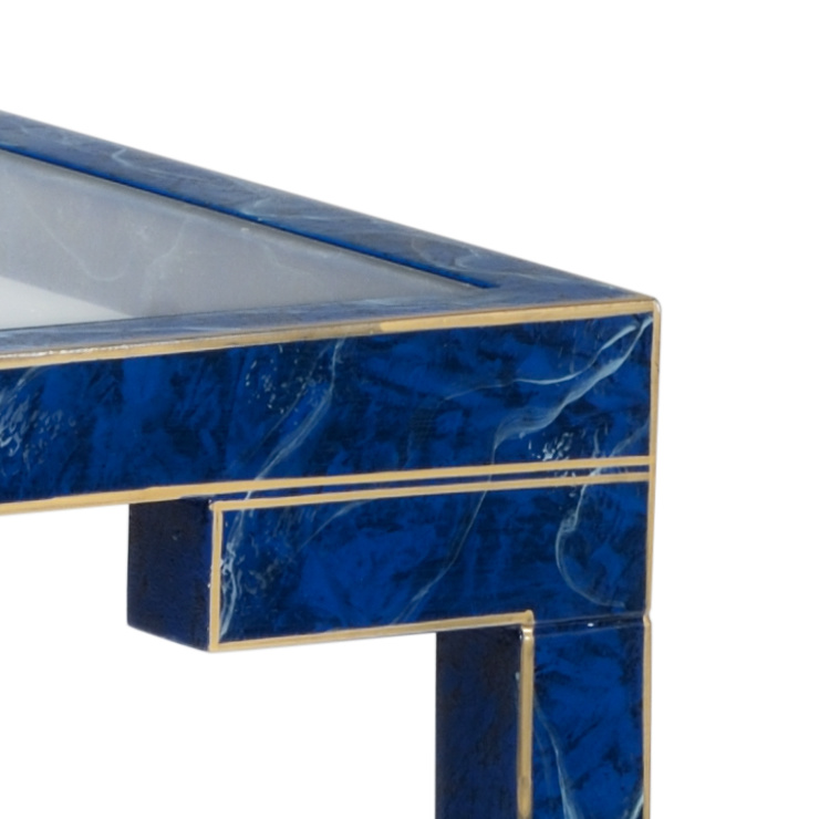 Chelsea House Decker Side Table - Lapis