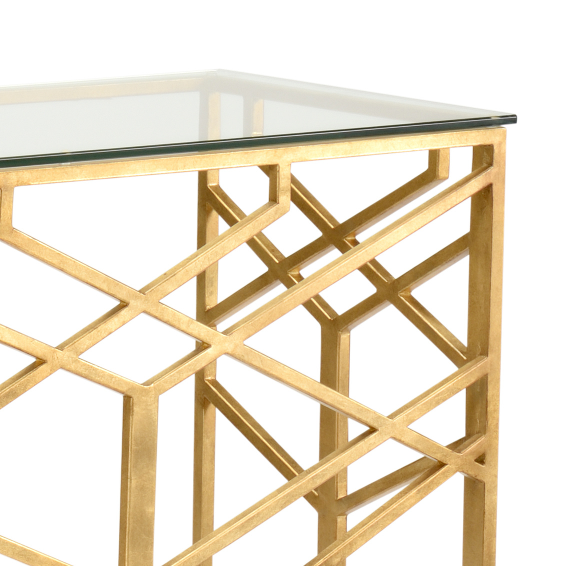 Chelsea House - Trellis Console in Clear/Beveled