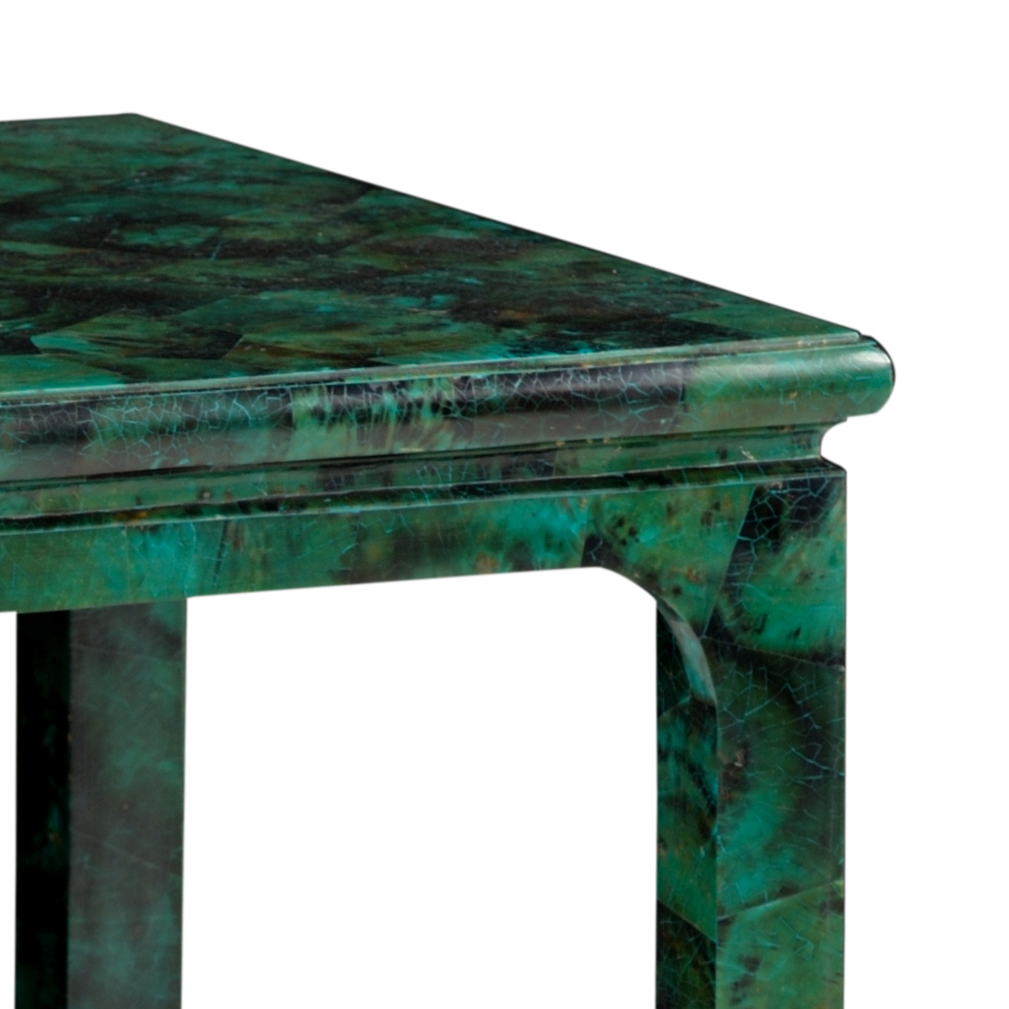 Chelsea House - Malachite Side Table in Black/Green