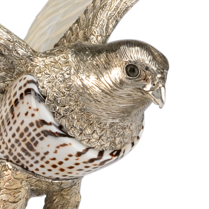 Chelsea House - Falcon in Natural/Silver Plated