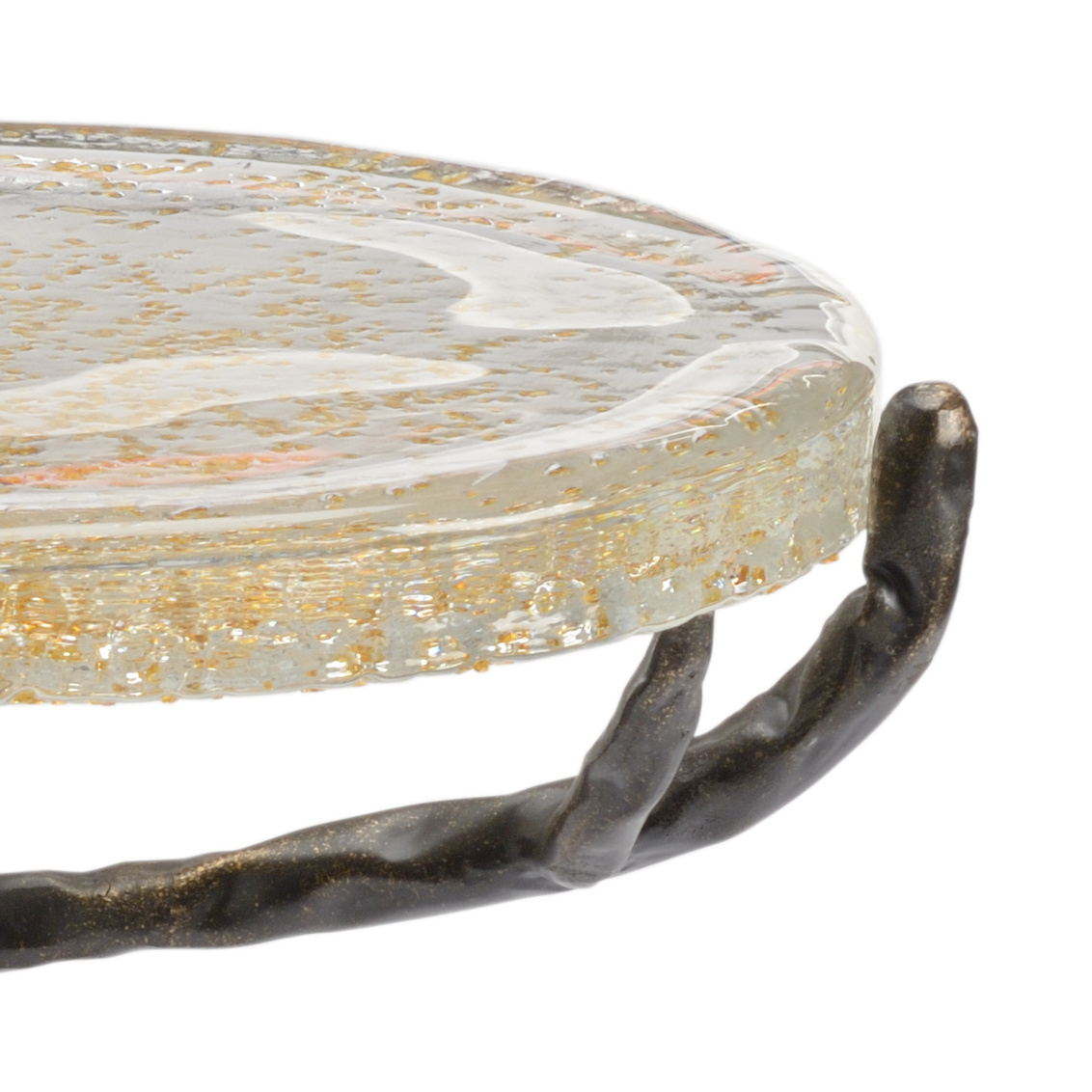 Chelsea House - Twig Side Table in Seeded/Bronze