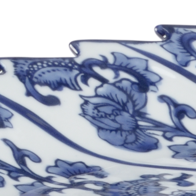 Chelsea House - Leaf Tray in Blue/White