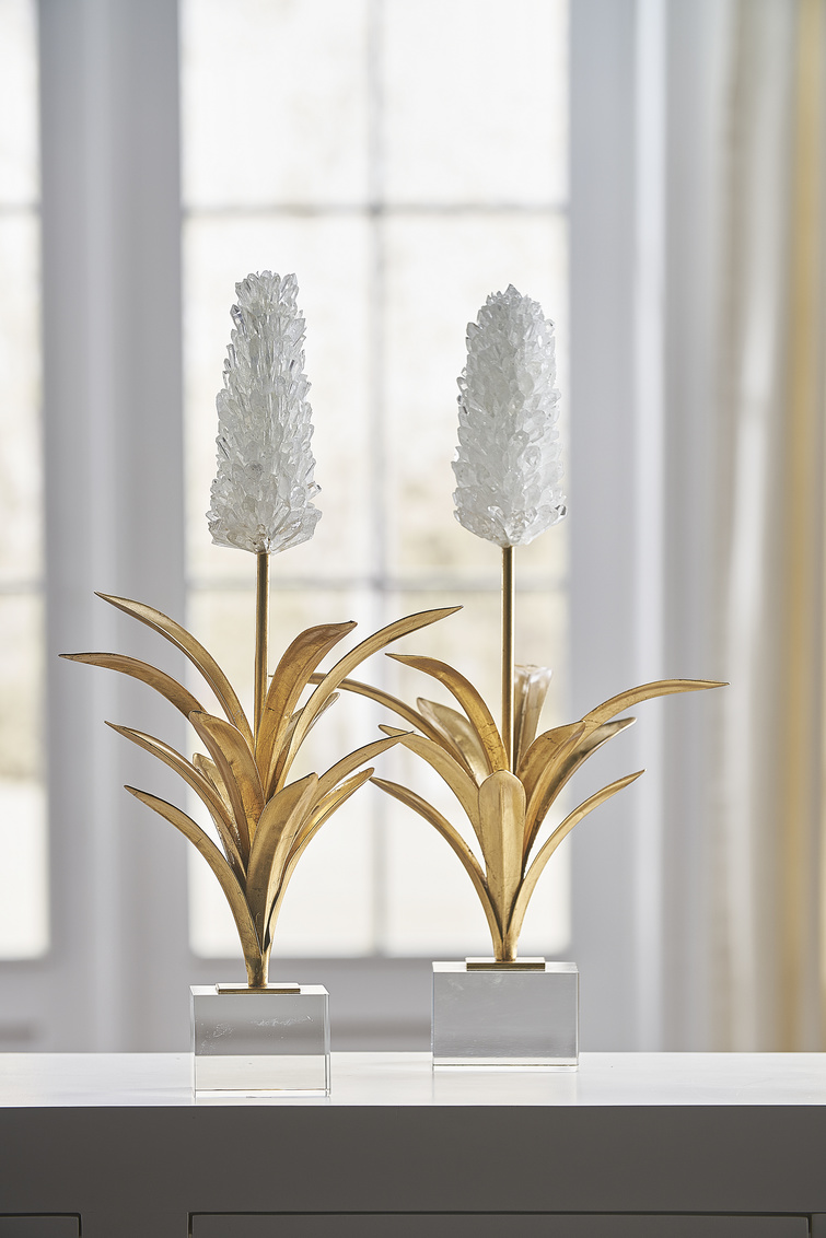 Chelsea House - Hyacinth in Natural/Antique Gold Leaf