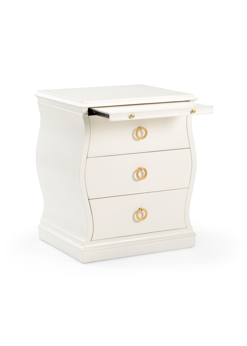 Chelsea House - Gail Drawer Chest in Antique White/Gold Leaf