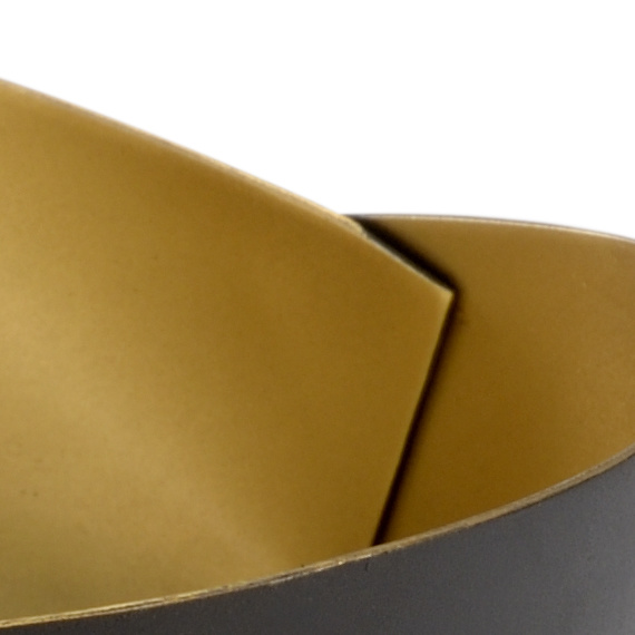 Chelsea House - Oval Double Edge Bowl in Matte Black/Gold