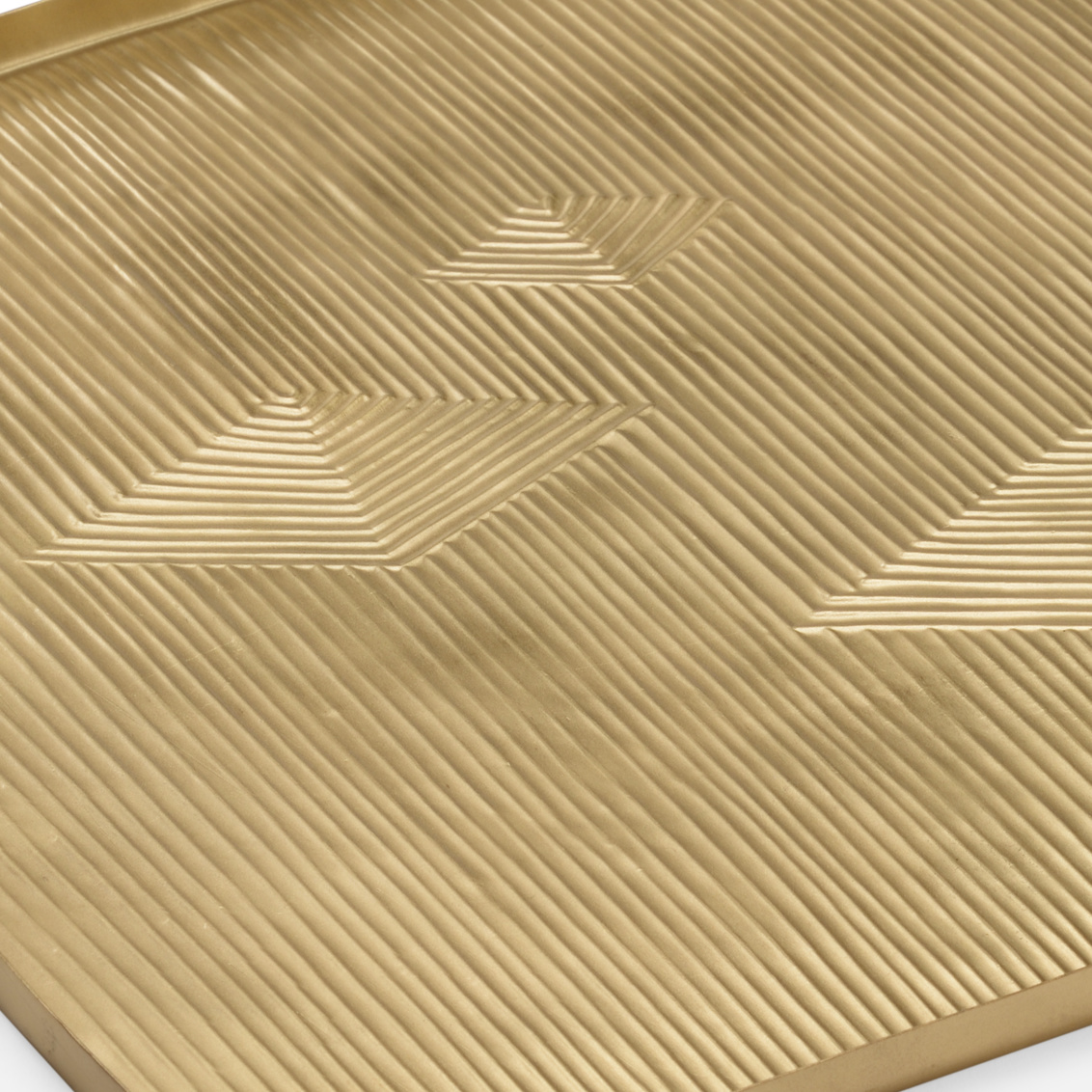 Chelsea House - Square Diamond Cut Tray in Gold