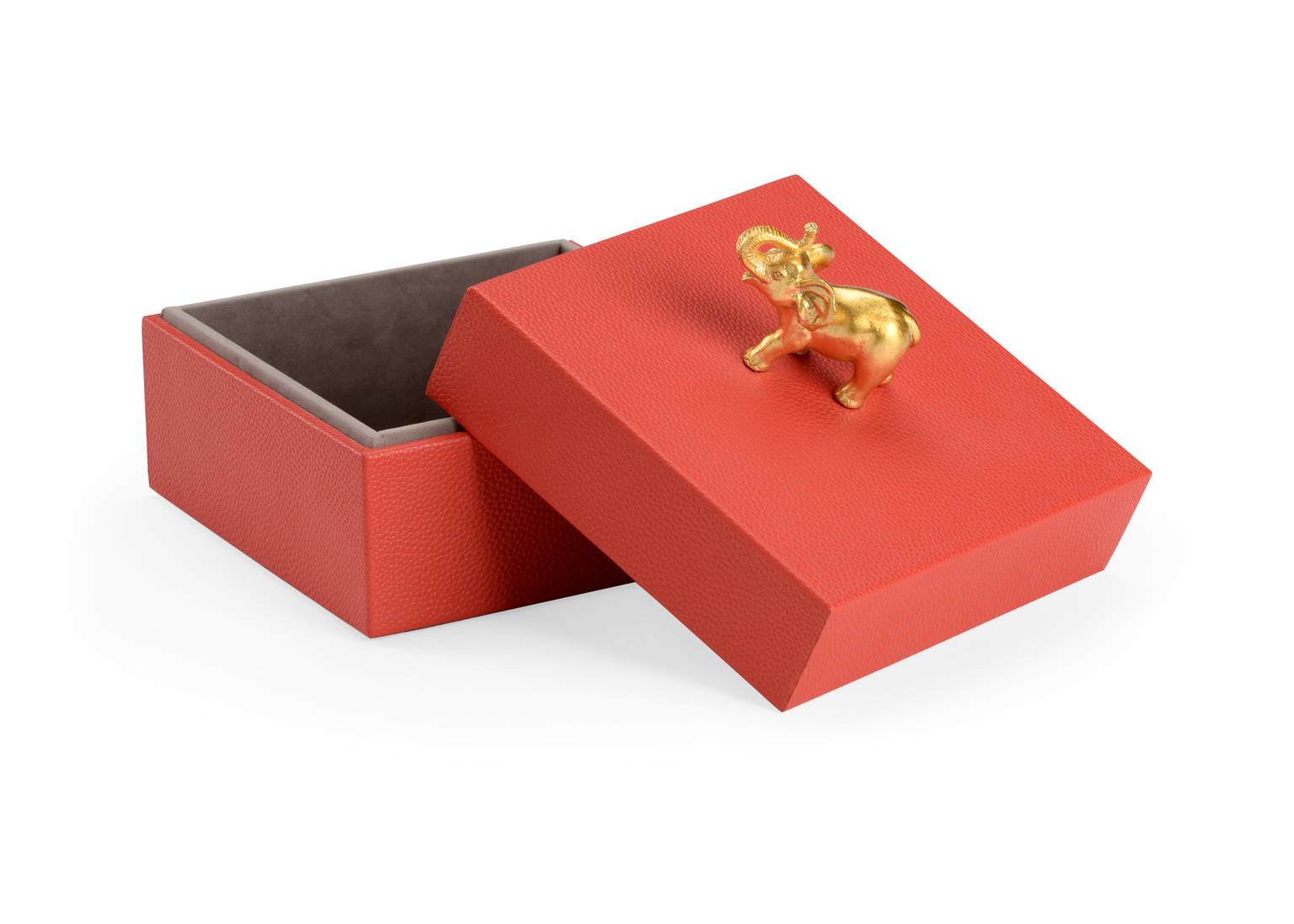 Chelsea House Elephant Handle Box - Red