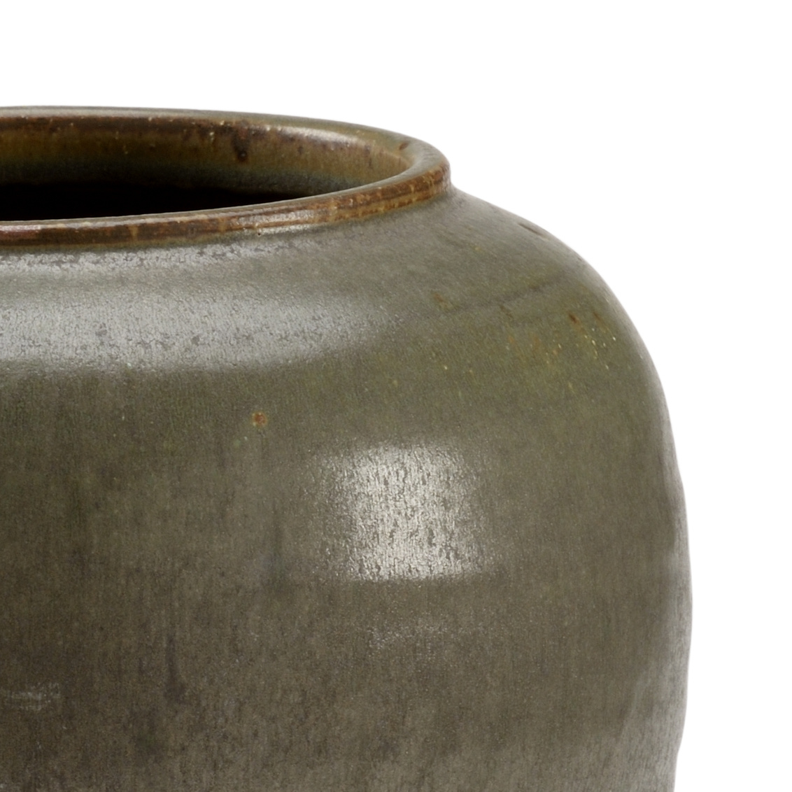 Chelsea House - Japanese Green Vase in Antique Moss