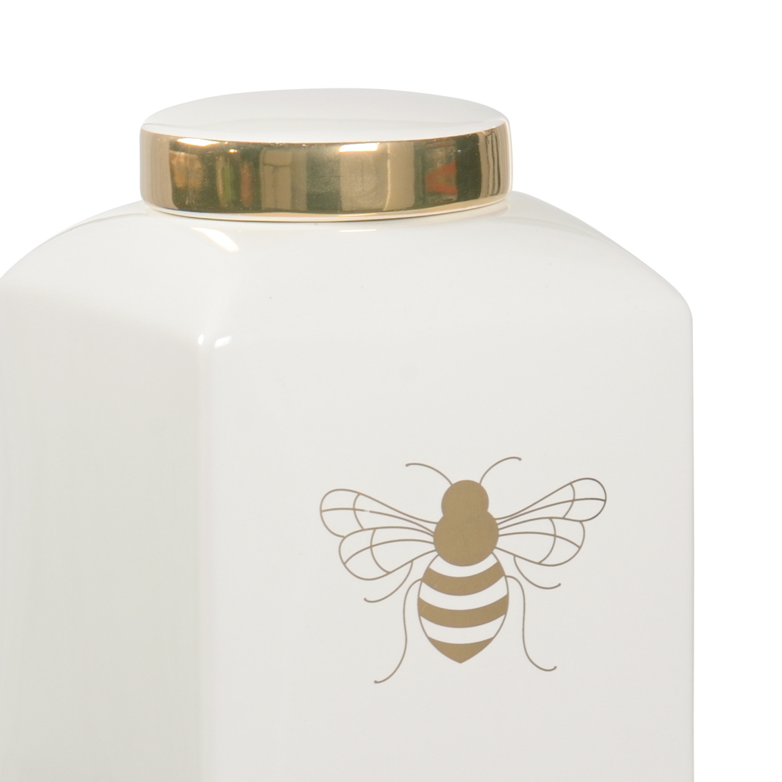 Chelsea House Bee Kind Ginger Jar - White