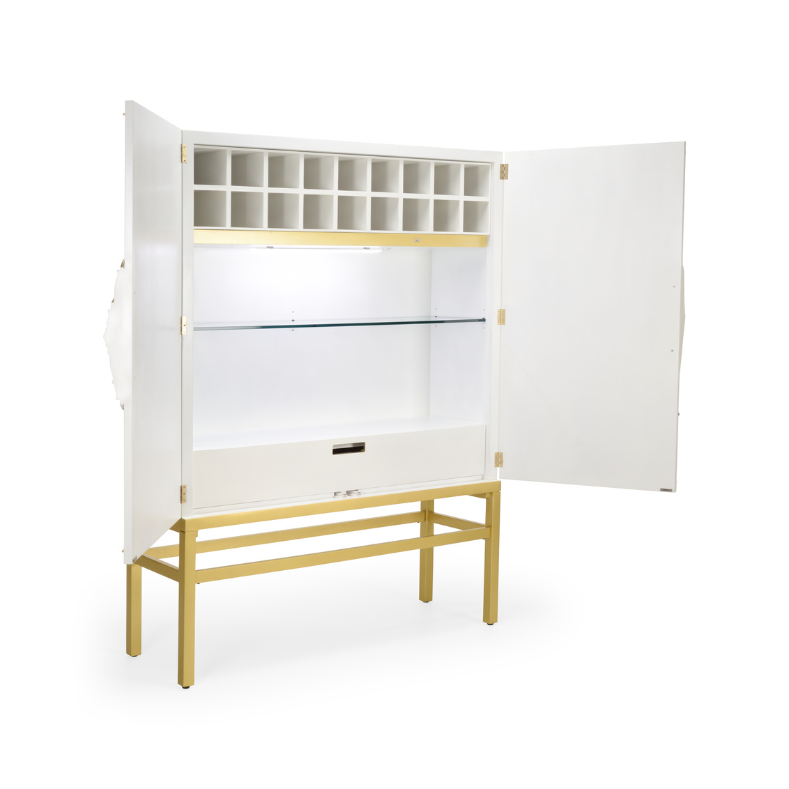 Chelsea House Boen Bar Cabinet - White