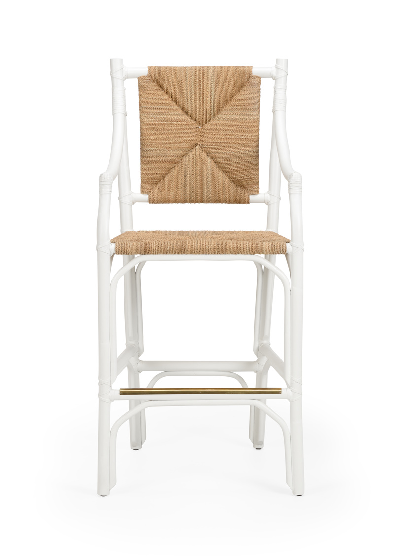 Chelsea House Mecklenburg Barstool - White