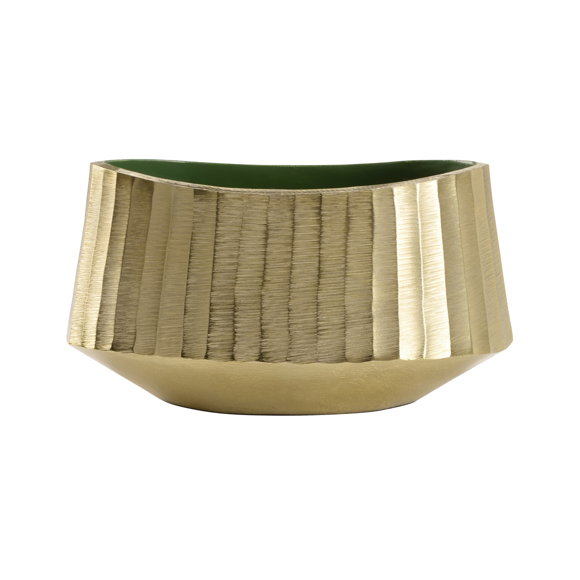 Chelsea House - Madison Planter in Gold/Dark Green