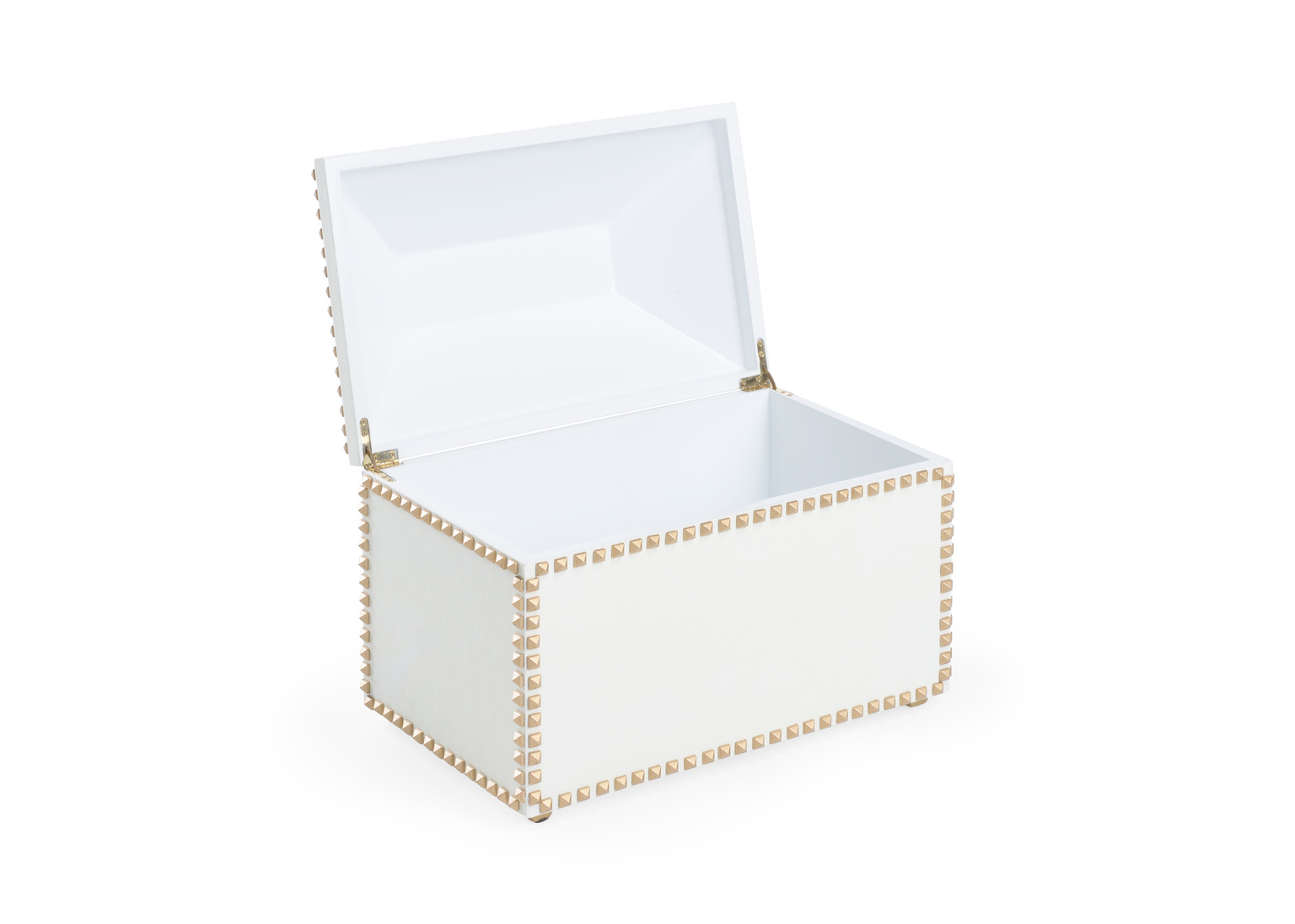 Chelsea House - Chic Studded Box in White/Gold