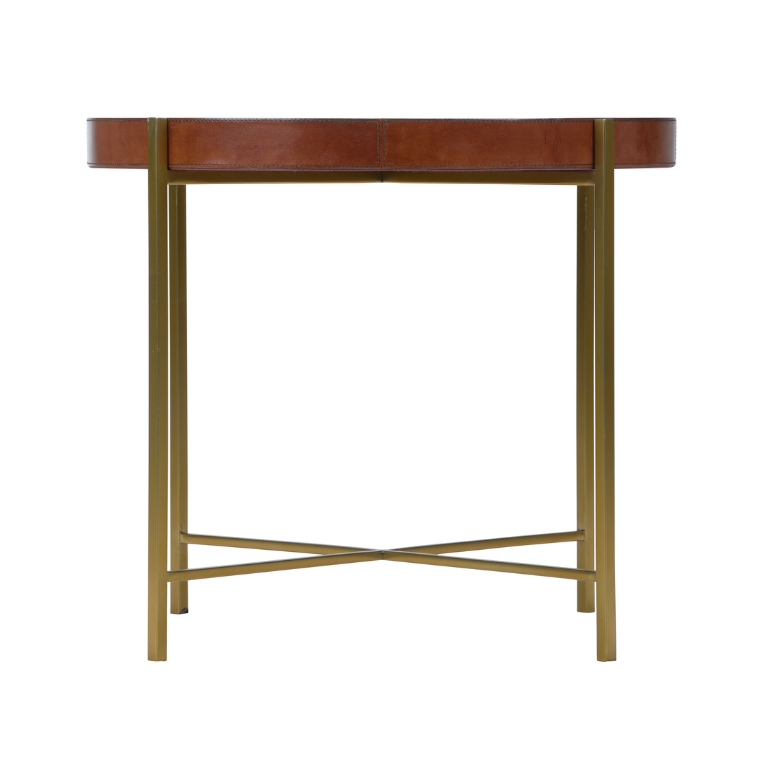 Chelsea House - Loft Side Table in Tan, Leather