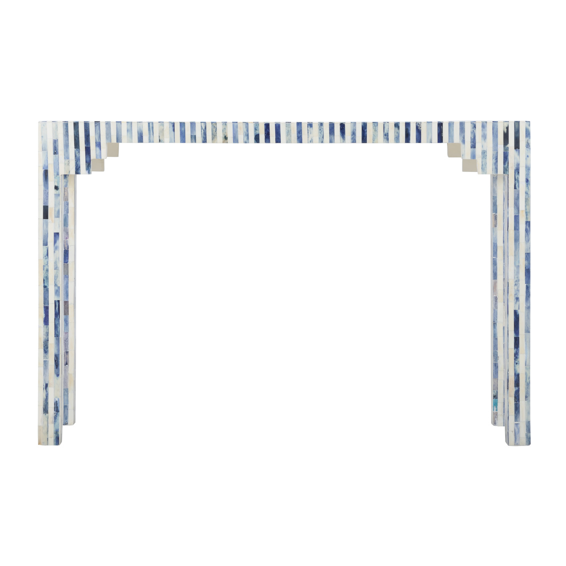 Chelsea House - Bone Inlay Console in Blue/Cream