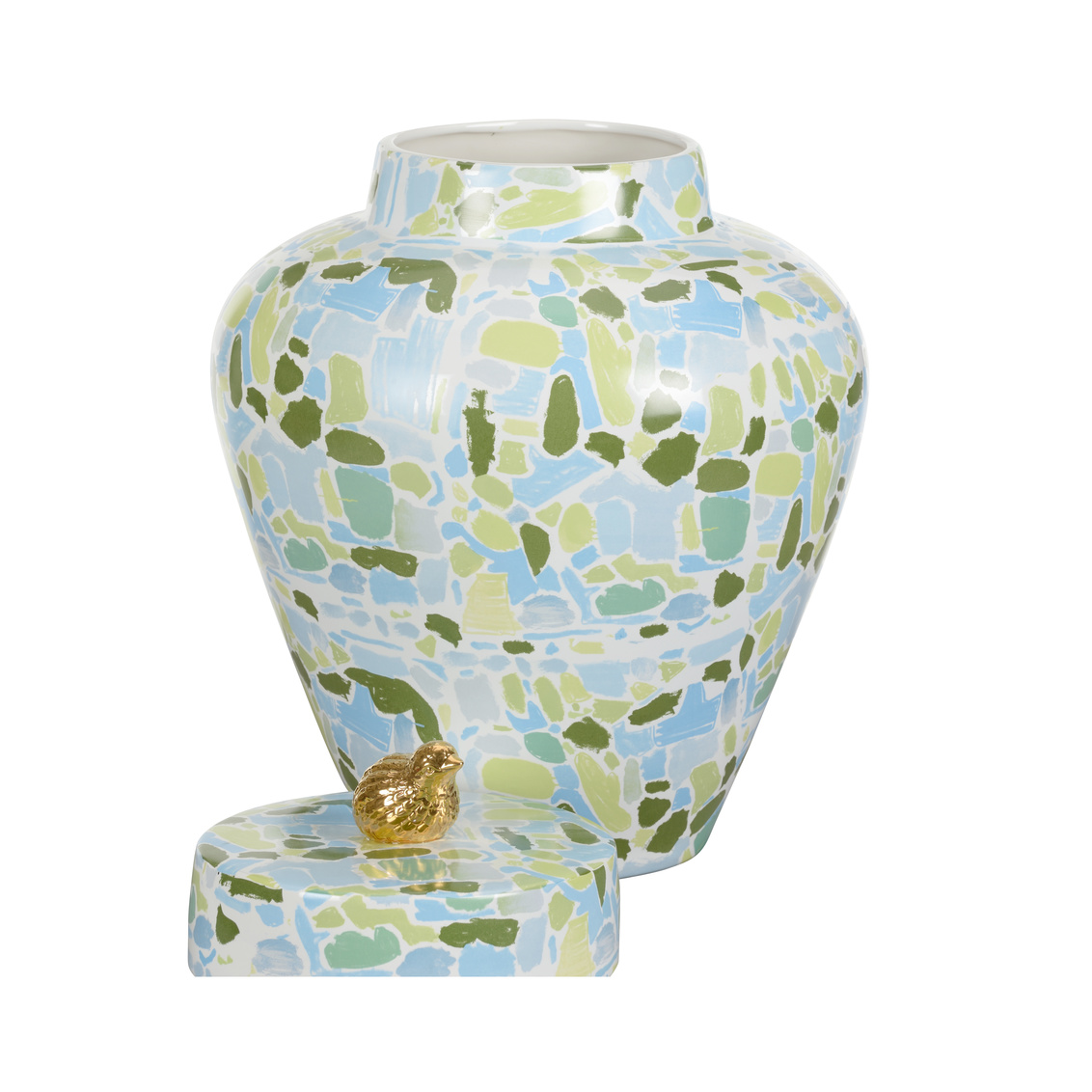 Chelsea House - Lumberton Jar With Lid in Blue/Green