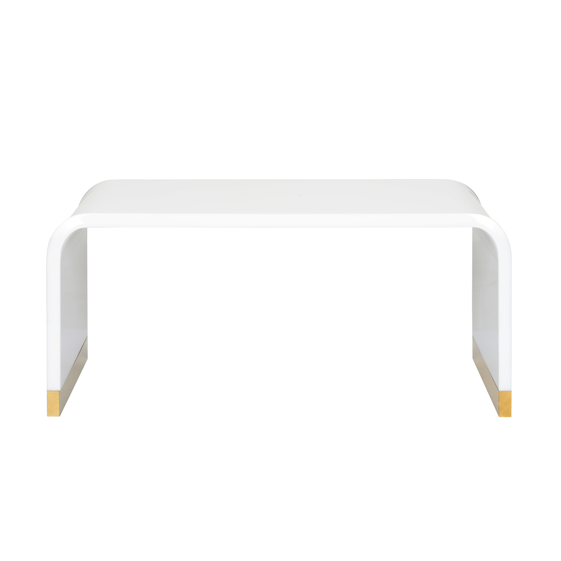 Chelsea House Waterfall Coffee Table - White