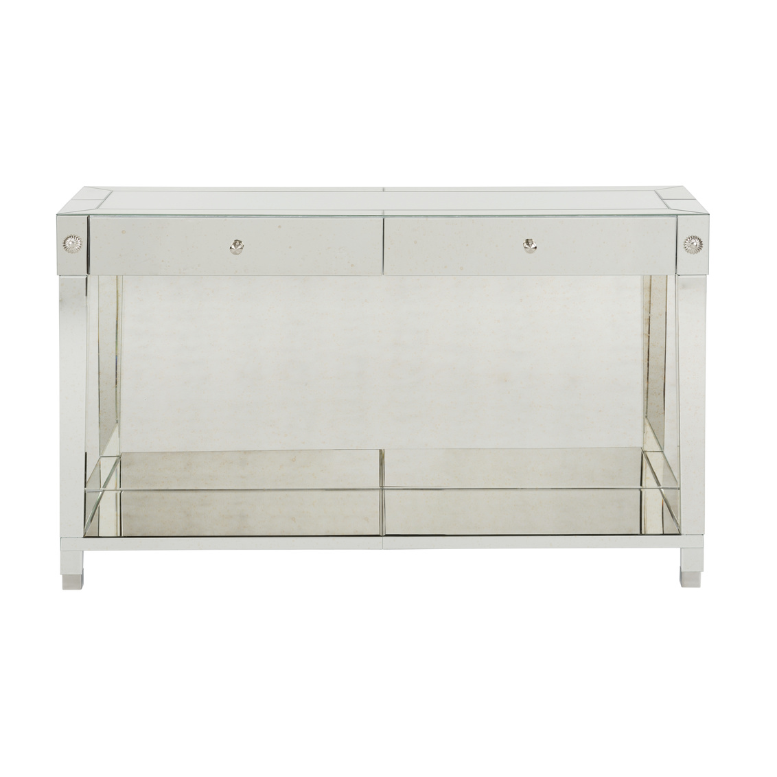 Chelsea House - Avenue Mirrored Large Console in Antique/Beveled